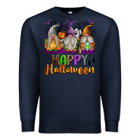 Navy Happy Halloween Gnomes Premium Sweatshirt - texasbilliewilder