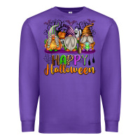 Purple Happy Halloween Gnomes Premium Sweatshirt - texasbilliewilder
