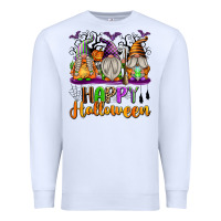 White Happy Halloween Gnomes Premium Sweatshirt - texasbilliewilder