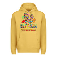 Antique Gold Autism Awareness Premium Hoodie - NancyCooperArtShop