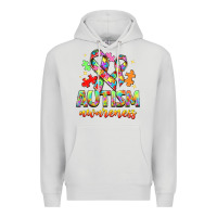 Dove Grey Autism Awareness Premium Hoodie - NancyCooperArtShop