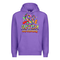 Purple Autism Awareness Premium Hoodie - NancyCooperArtShop