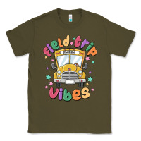 Army Green field trip vibes Classic Tee - MaliasSmallBusiness