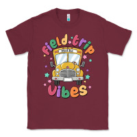 Burgundy field trip vibes Classic Tee - MaliasSmallBusiness