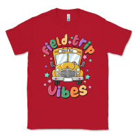 Red field trip vibes Classic Tee - MaliasSmallBusiness
