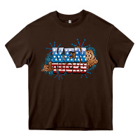 Chocolate Brown Fourth of July Kentucky Heavy Core Tee - Neo Western