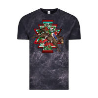 Cloud Black aztec rodeo christmas Vintage Tee - AdoDesignShop