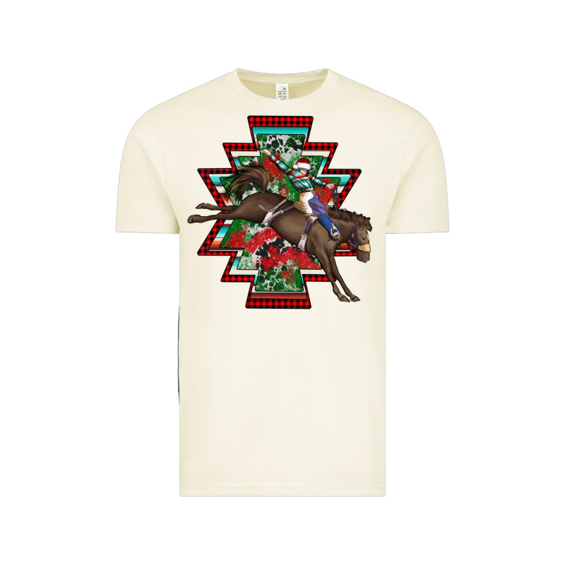 Aztec Rodeo Christmas Vintage Tee by AdoDesignShop | Teevron