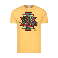 Vintage Mustard aztec rodeo christmas Vintage Tee - AdoDesignShop