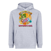 Heather Grey Ain't no cure for the summertime blues Heavyweight Hoodie - NancyCooperArtShop