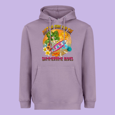 Ain't No Cure For The Summertime Blues Heavyweight Hoodie Designed By Nancycooperartshop