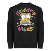 Black field trip vibes Heavyweight Sweatshirt - MaliasSmallBusiness