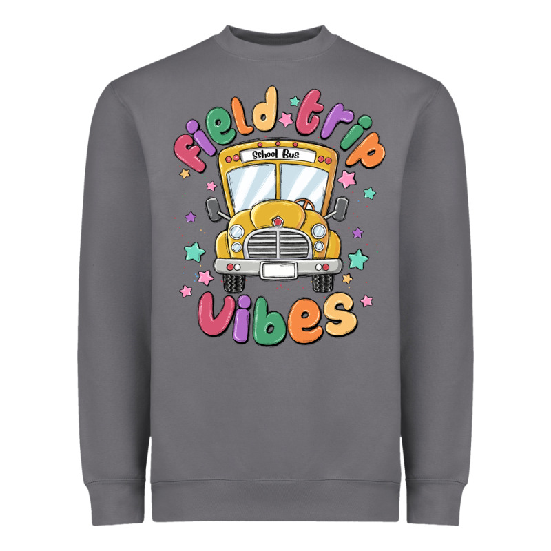 Field Trip Vibes Heavyweight Sweatshirt by MaliasSmallBusiness | Teevron