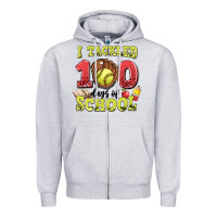 Heather Grey i tackled days of school softball Zipper Hoodie - LillyAllenDesigns