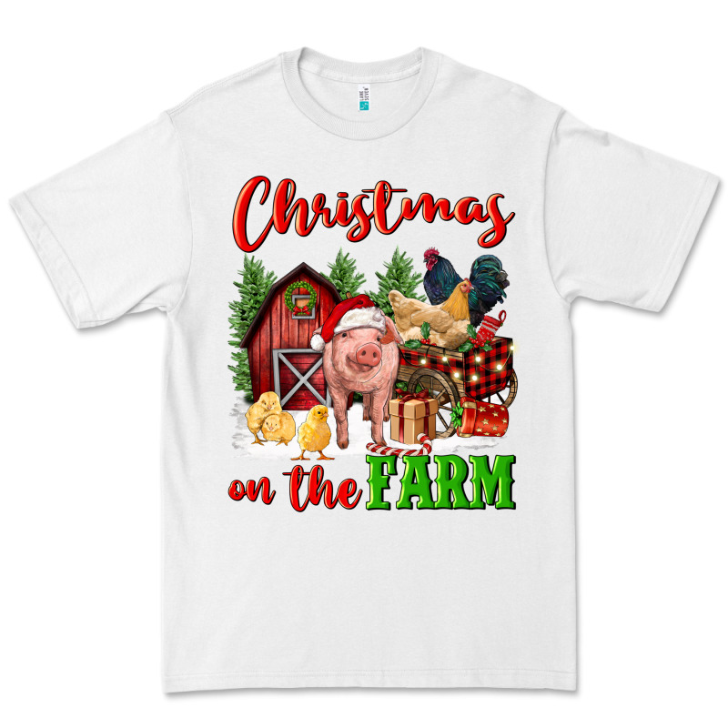 Christmas On The Farm Premium Tee by FaDigitalArtStudio | Teevron