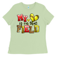 Matcha my heart is on that field softball Ladies Tee - Zillion Design Studio