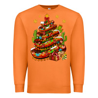 Carrot Christmas Feliz Navidad sombrero tree Premium Sweatshirt - NancyCooperArtShop