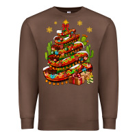 Chestnut Christmas Feliz Navidad sombrero tree Premium Sweatshirt - NancyCooperArtShop