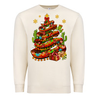 Sandshell Christmas Feliz Navidad sombrero tree Premium Sweatshirt - NancyCooperArtShop