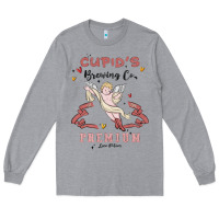 Heather Grey cupids brewing company Long Sleeve Tee - MaliasSmallBusiness