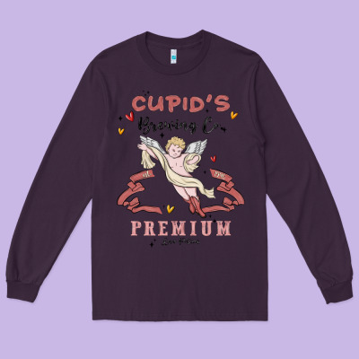 Cupids Brewing Company Long Sleeve Tee Designed By Maliassmallbusiness