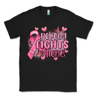 Black nobody fights alone cancer Classic Tee - MaliasSmallBusiness