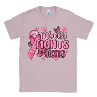 Lilac nobody fights alone cancer Classic Tee - MaliasSmallBusiness