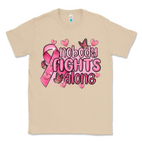 Mushroom nobody fights alone cancer Classic Tee - MaliasSmallBusiness