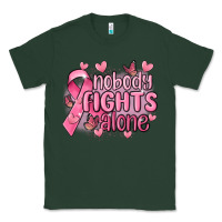 Sports Green nobody fights alone cancer Classic Tee - MaliasSmallBusiness
