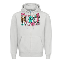 Dove Grey nurse Zipper Hoodie - LillyAllenDesigns