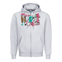 Heather Grey nurse Zipper Hoodie - LillyAllenDesigns