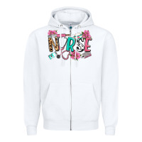 White nurse Zipper Hoodie - LillyAllenDesigns