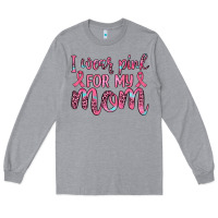 Heather Grey i wear pink for my mom Long Sleeve Tee - JahusDesignShop