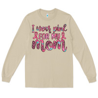 Mushroom i wear pink for my mom Long Sleeve Tee - JahusDesignShop