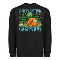 Black life is better by the camp fire Heavyweight Sweatshirt - MaliasSmallBusiness