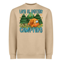 Mushroom life is better by the camp fire Heavyweight Sweatshirt - MaliasSmallBusiness