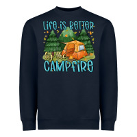 Navy life is better by the camp fire Heavyweight Sweatshirt - MaliasSmallBusiness