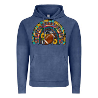 Vintage Denim football rainbow Vintage Hoodie - Artiststas
