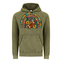 Vintage Olive football rainbow Vintage Hoodie - Artiststas
