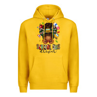 Lemon school bus driver afro messy bun Premium Hoodie - texasbilliewilder