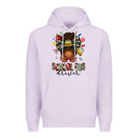 Lilac school bus driver afro messy bun Premium Hoodie - texasbilliewilder