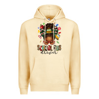 Pina Colada school bus driver afro messy bun Premium Hoodie - texasbilliewilder