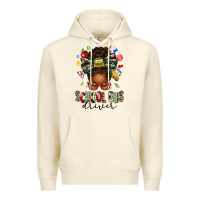 Sandshell school bus driver afro messy bun Premium Hoodie - texasbilliewilder