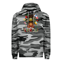 Slate Camo school bus driver afro messy bun Premium Hoodie - texasbilliewilder