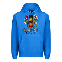 True Royal school bus driver afro messy bun Premium Hoodie - texasbilliewilder