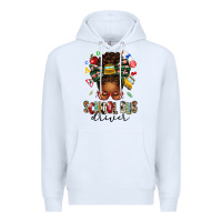 White school bus driver afro messy bun Premium Hoodie - texasbilliewilder