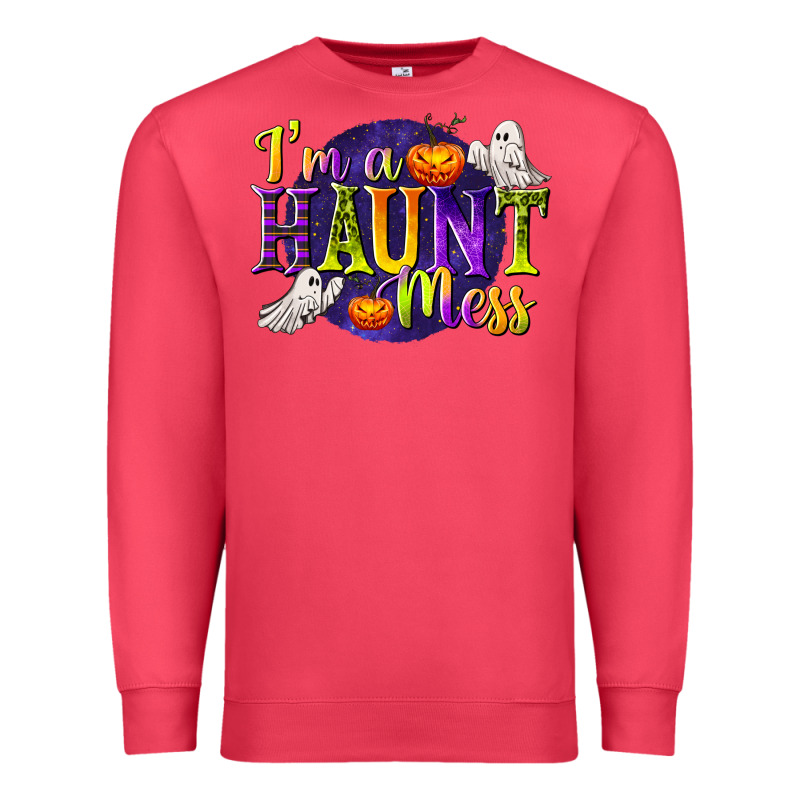 I'm A Haunt Mess Premium Sweatshirt by texasbilliewilder | Teevron