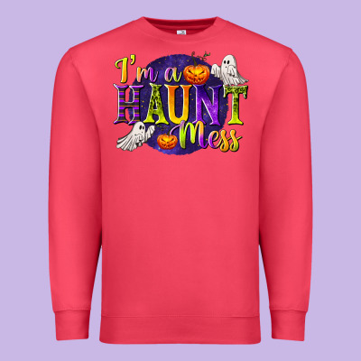 I'm A Haunt Mess Premium Sweatshirt Designed By Texasbilliewilder