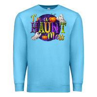 Ocean Blue I'm a Haunt Mess Premium Sweatshirt - texasbilliewilder
