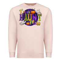Pale Pink I'm a Haunt Mess Premium Sweatshirt - texasbilliewilder